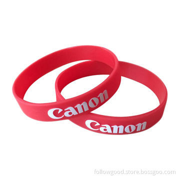Embossed Custom Silicone Bracelet, Present/Gift for Corporate Image Promotions